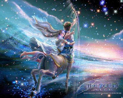 Обои на рабочий стол Стрелец. The Zodiac.