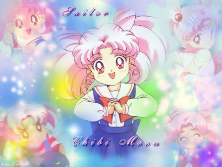 Обои на рабочий стол Sailor Chibi Moon
