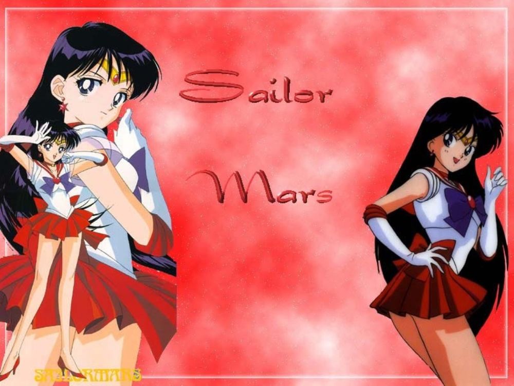 Обои для рабочего стола Sailor Mars (Сейлор Марс)