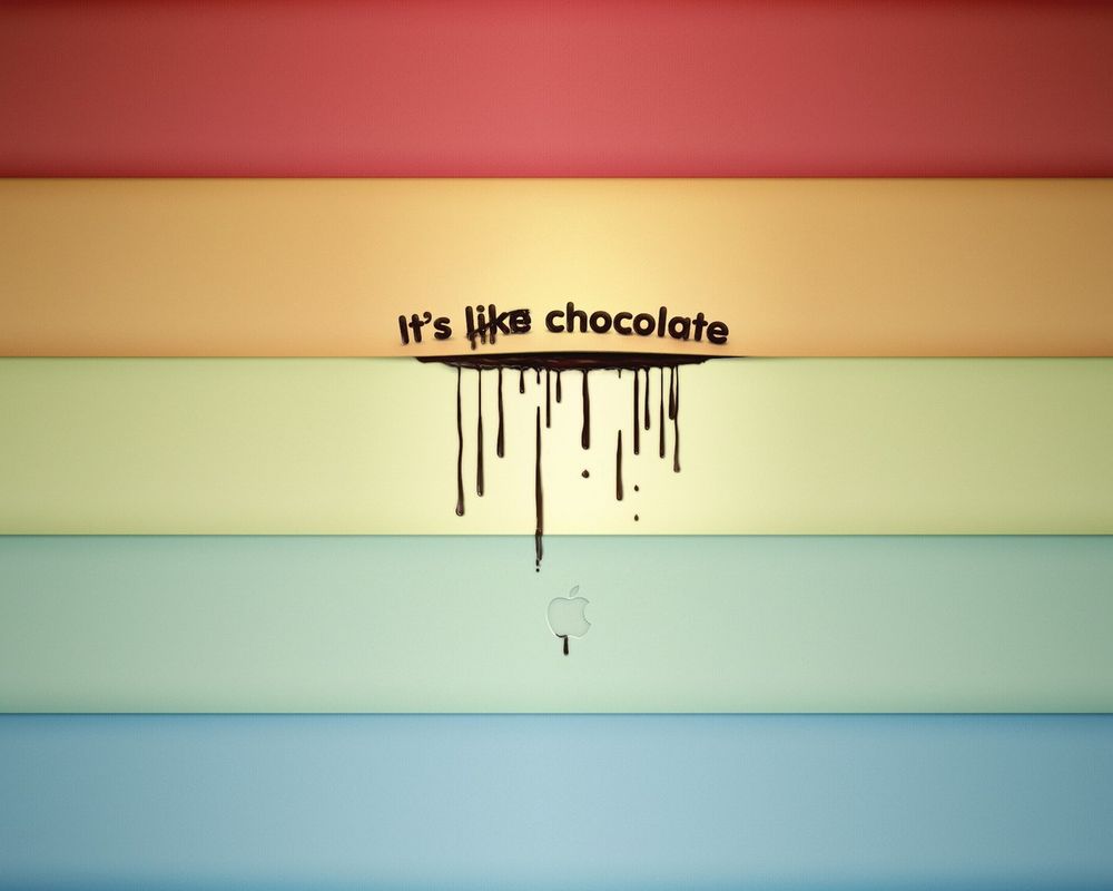 Обои для рабочего стола It's like chocolate. Apple