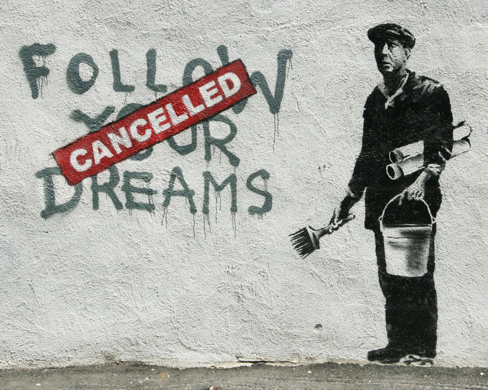 Обои для рабочего стола Follow your dreams, cancelled