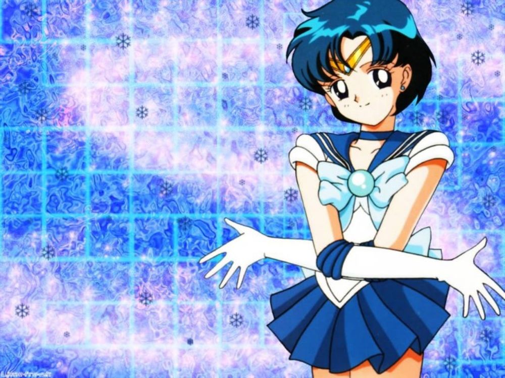 Обои для рабочего стола Sailor Mercury