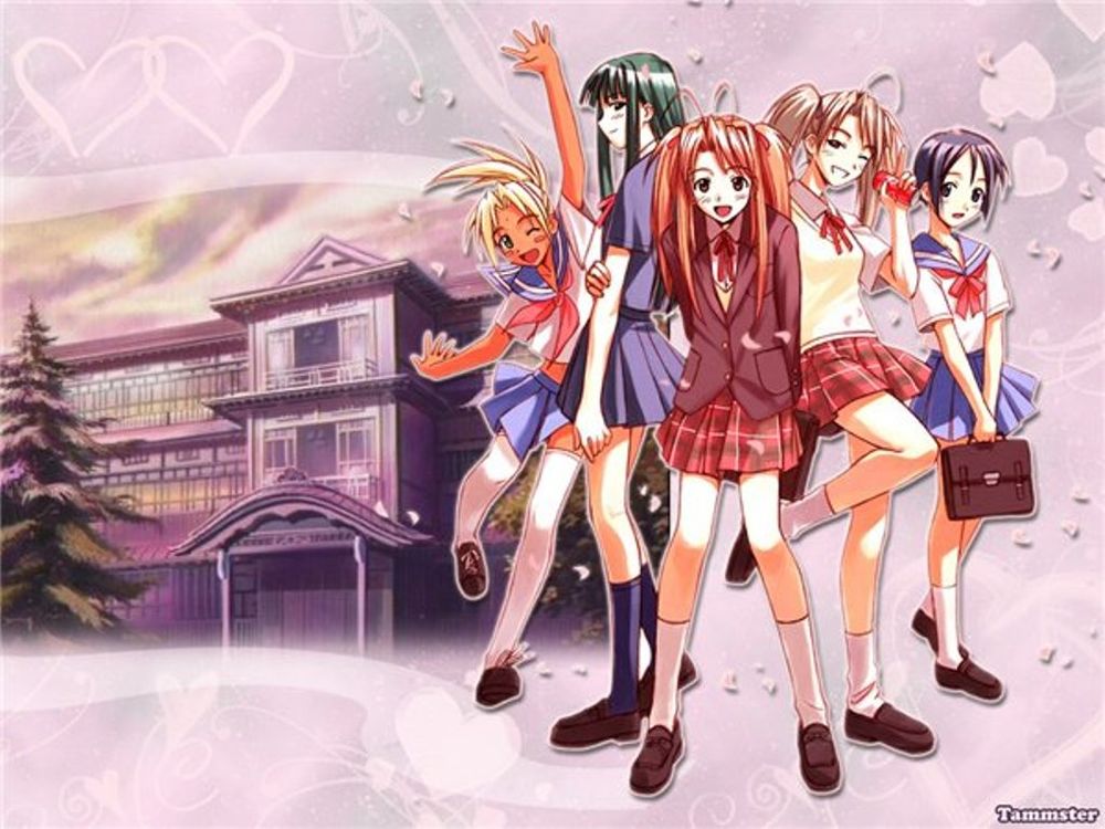 Обои для рабочего стола Героини аниме Love Hina