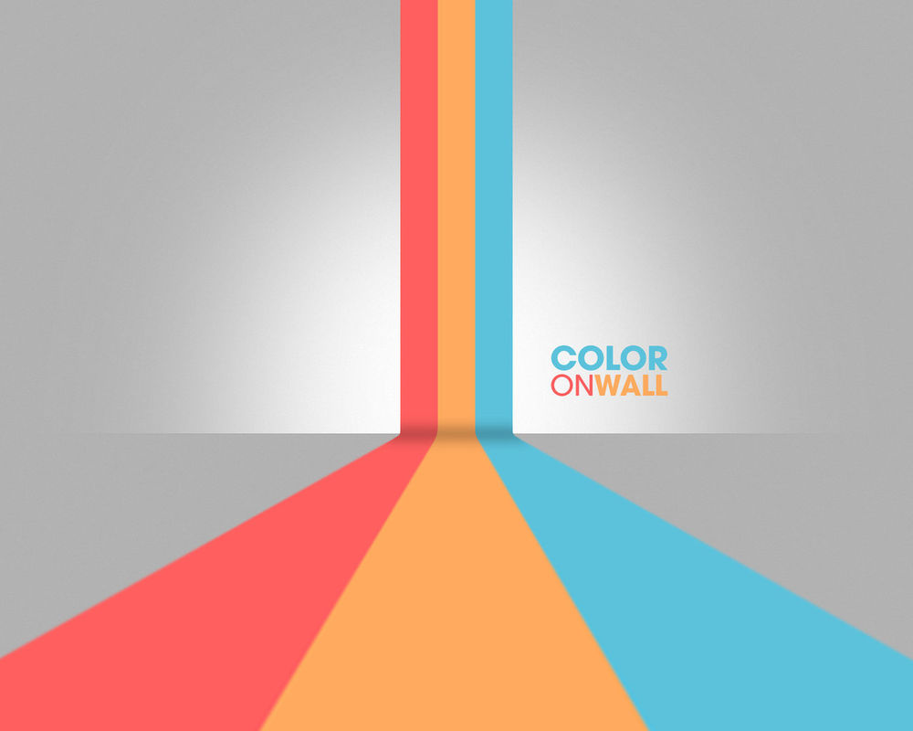 Обои для рабочего стола Color on wall