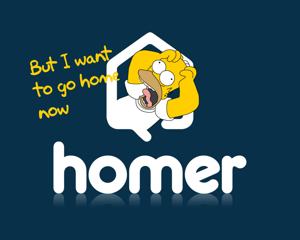 Обои для рабочего стола But I want to go home now. Homer