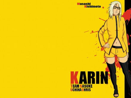 Обои на рабочий стол Masashi Kisimoto Karin Team Sasuke Uchiha chris