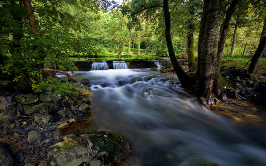 Обои на рабочий стол Country waterfall