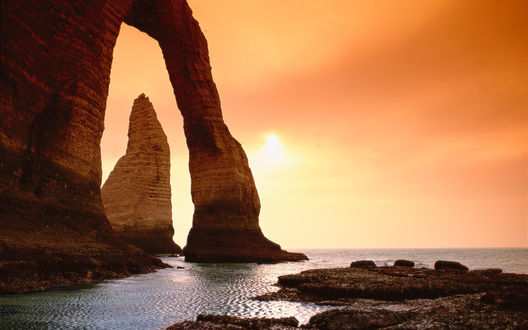 Обои на рабочий стол Etretat, Haute-Normandie, France