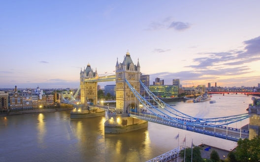 Обои на рабочий стол England, London / Англия, Лондон, вид на Tower bridge / Тауэрский мост