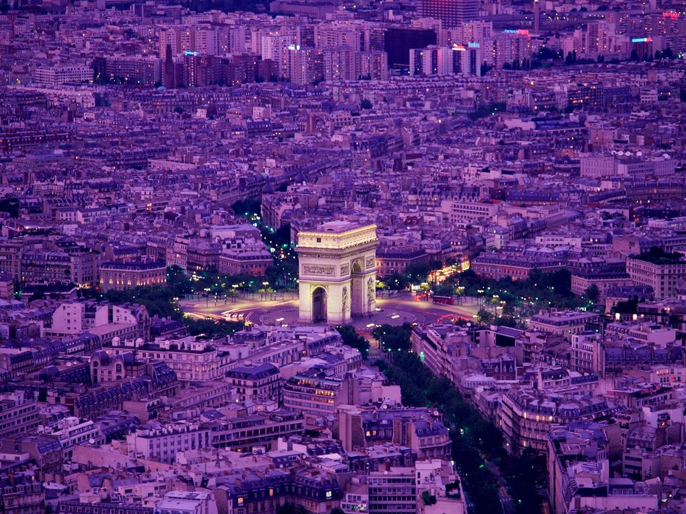 Обои для рабочего стола Arc de Triomphe, Paris, France