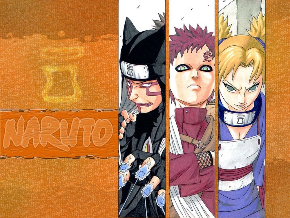 Обои для рабочего стола Команда песка (Naruto)