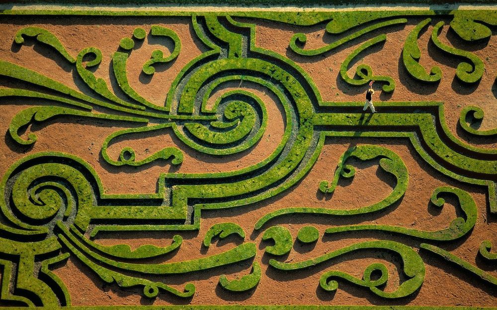 Обои для рабочего стола Gardens at the Chateau of Vaux-le-Vicomte