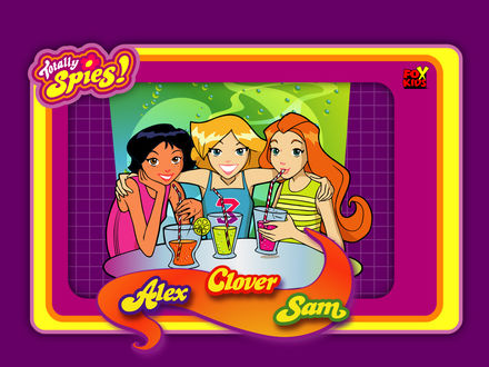 Обои на рабочий стол Totally spies (Sam, Clover, Alex)
