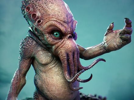 Обои на рабочий стол Морской монстр