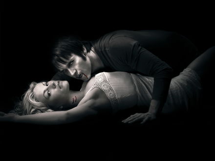 Обои на рабочий стол Вампиризм сериал *True Blood*