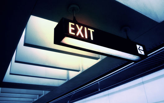Обои на рабочий стол Инфографика (Exit)