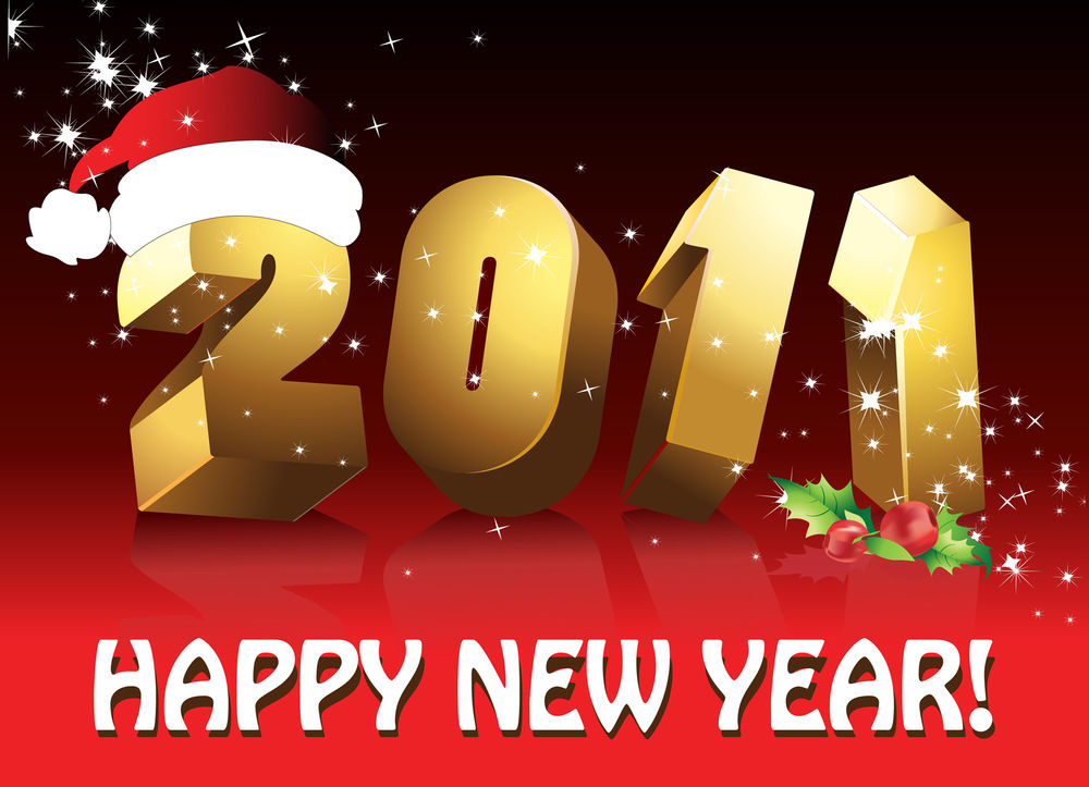 Обои для рабочего стола 2011 Happy Hew Year