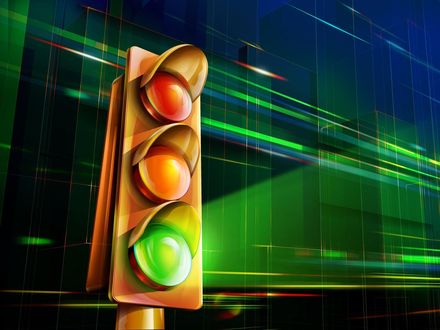Обои на рабочий стол Светофор