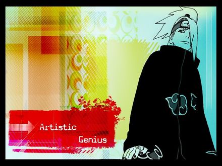 Обои на рабочий стол Дейдара, аниме Наруто (Artistic genius)