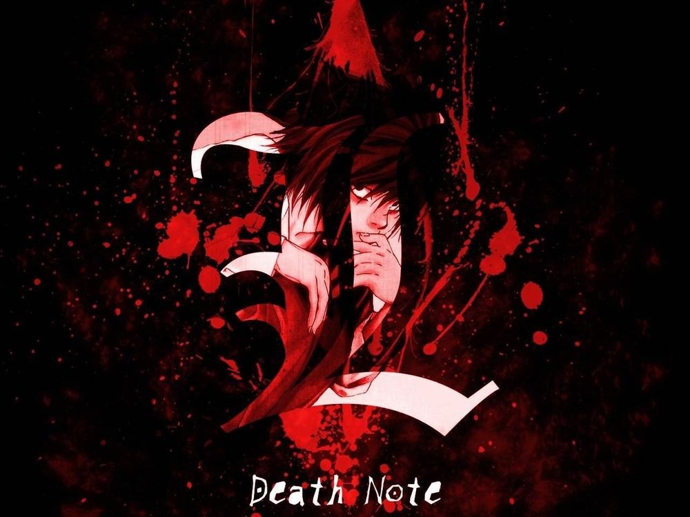 Обои для рабочего стола L (El Lawliet) из аниме Тетрадь Смерти / Death Note