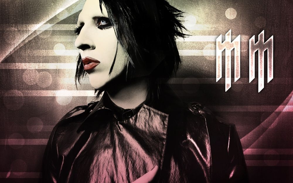 Обои для рабочего стола Marilyn Manson (MM)
