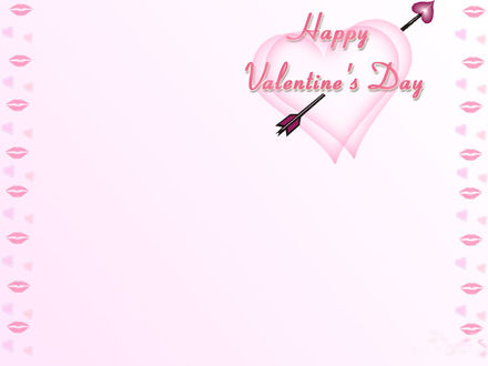 Обои на рабочий стол Сердца, пронзенные стрелой Амура. (Happy Valentines Day.)