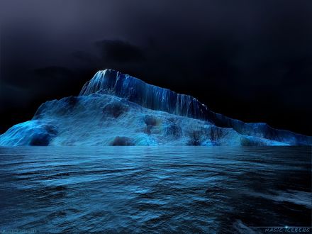 Обои на рабочий стол айсберг-magic iceberg