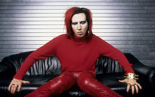 Обои на рабочий стол Marilyn Manson в эпоху альбома Mechanical Animals