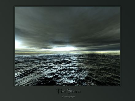 Обои на рабочий стол Шторм на море - The Storm (c) mariajdyta