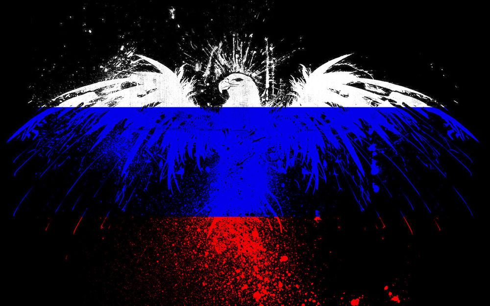 Обои для рабочего стола Триколор в виде орла