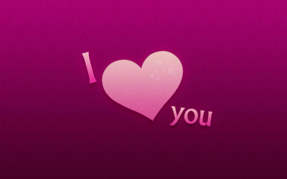 Обои для рабочего стола I love you