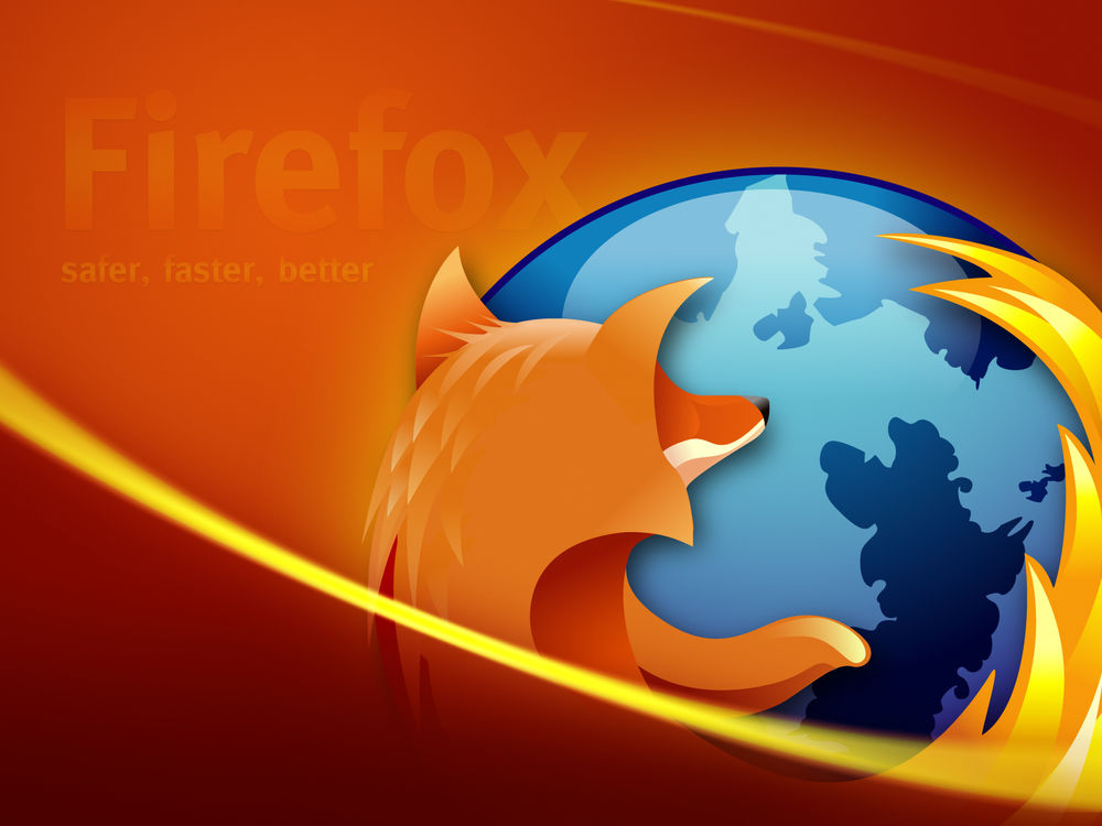 Обои для рабочего стола Firefox  safe, faster, better