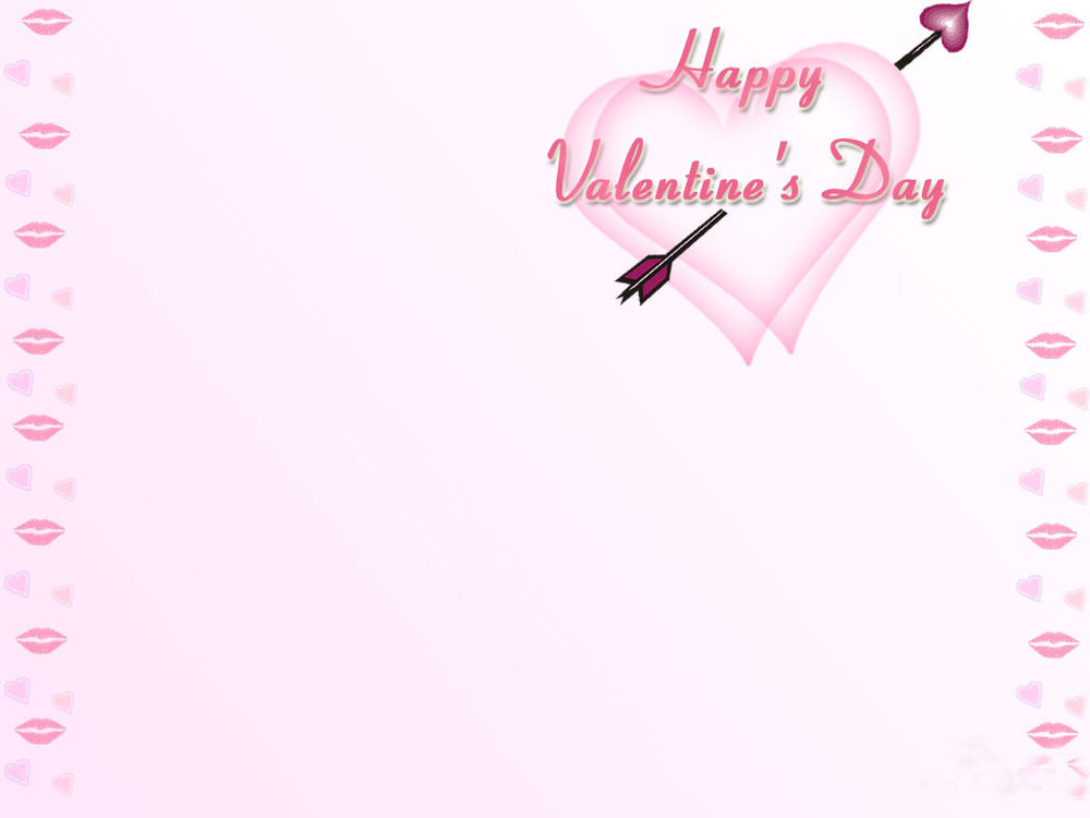 Обои для рабочего стола Сердца, пронзенные стрелой Амура. (Happy Valentines Day.)
