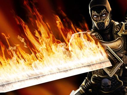 Обои на рабочий стол Mortal Kombat - Scorpion