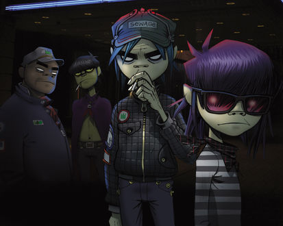 Обои на рабочий стол gorillaz