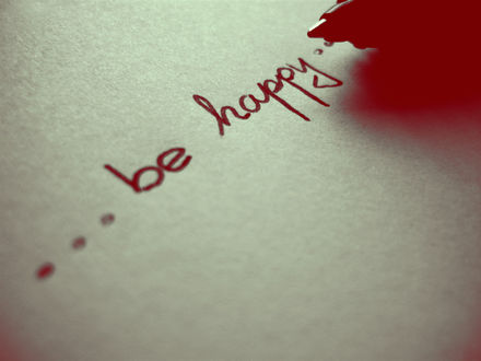 Обои на рабочий стол ...be happy (Будь счастлив)