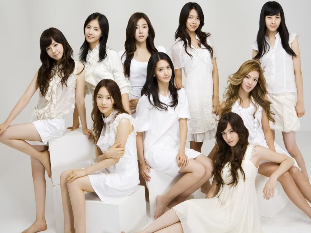 Обои для рабочего стола Корейская группа Girls Generation` SNSD