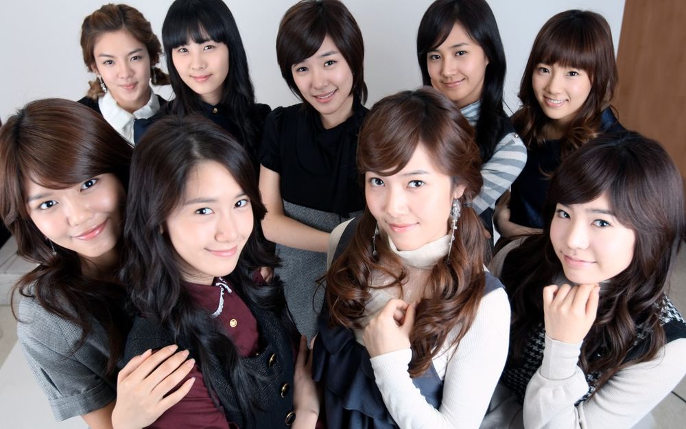 Обои для рабочего стола Корейская группа Girls Generation` SNSD