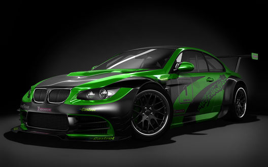 Обои на рабочий стол Рендер BMW M3 спортивный вариант (Castrol, michelin, 1)
