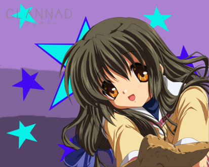 Обои на рабочий стол Фуко Ибуки (аниме Clannad)