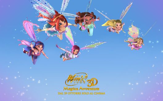 Обои на рабочий стол Winx 3D - magica adventura