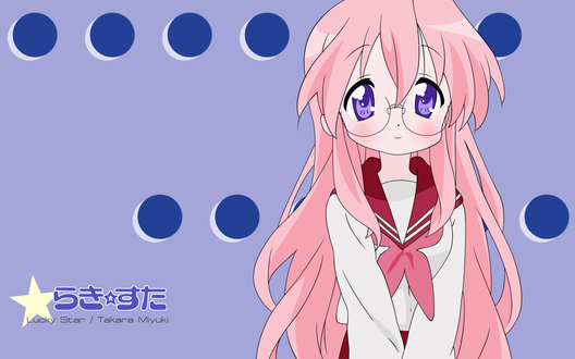 Обои на рабочий стол Lucky star \ Takara Miyuki