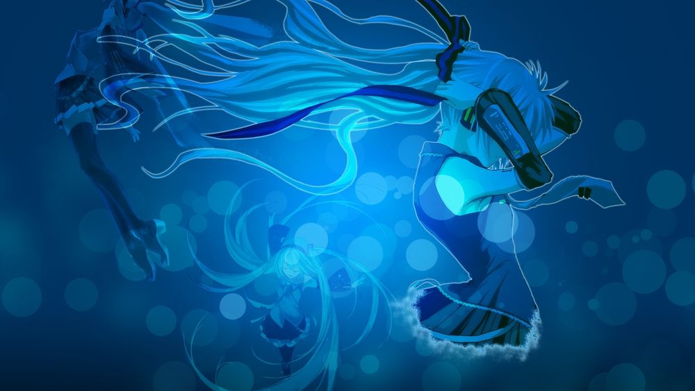 Обои для рабочего стола Hatsune Miku (Аниме Вокалоид)