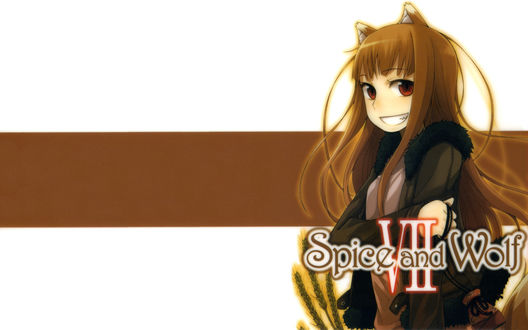 Обои на рабочий стол Волчица Хоро, аниме (Spice and Wolf VII)