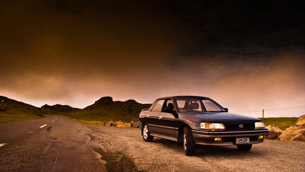 Обои для рабочего стола Subaru Legacy B4, модель 1989 года выпуска