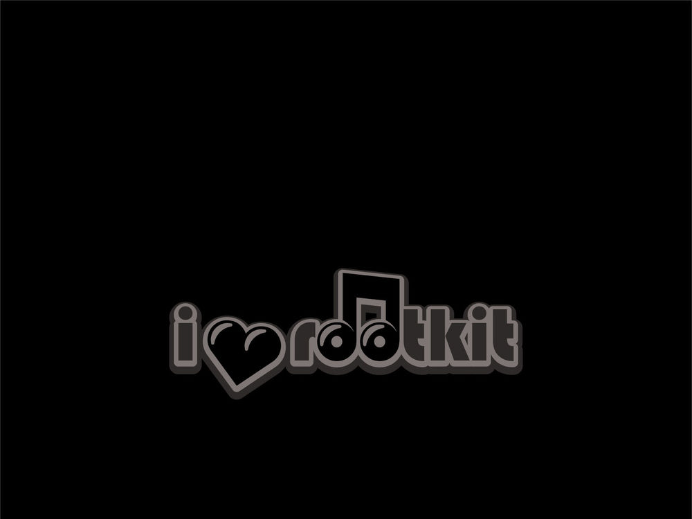 Обои для рабочего стола I love rootkit