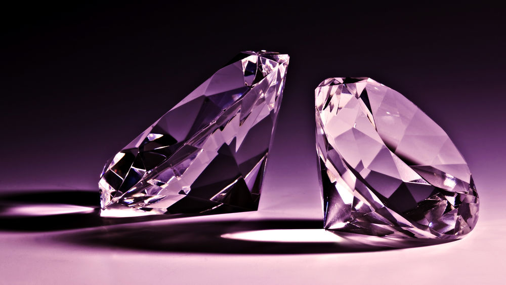 Обои для рабочего стола Два алмаза