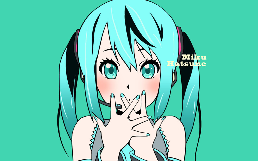 Обои для рабочего стола Вокалоид Мику Хатсуне (Miku Hatsune)