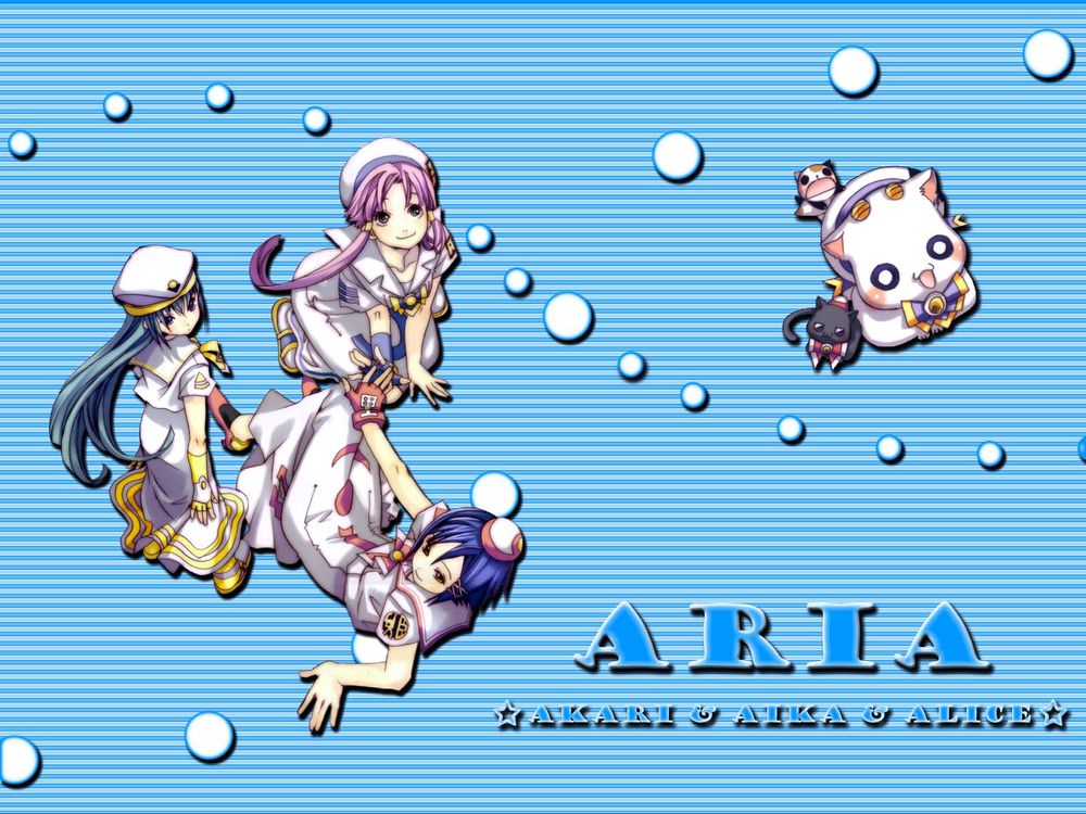 Обои для рабочего стола Alice. Akari. Aika, аниме 'Aria'