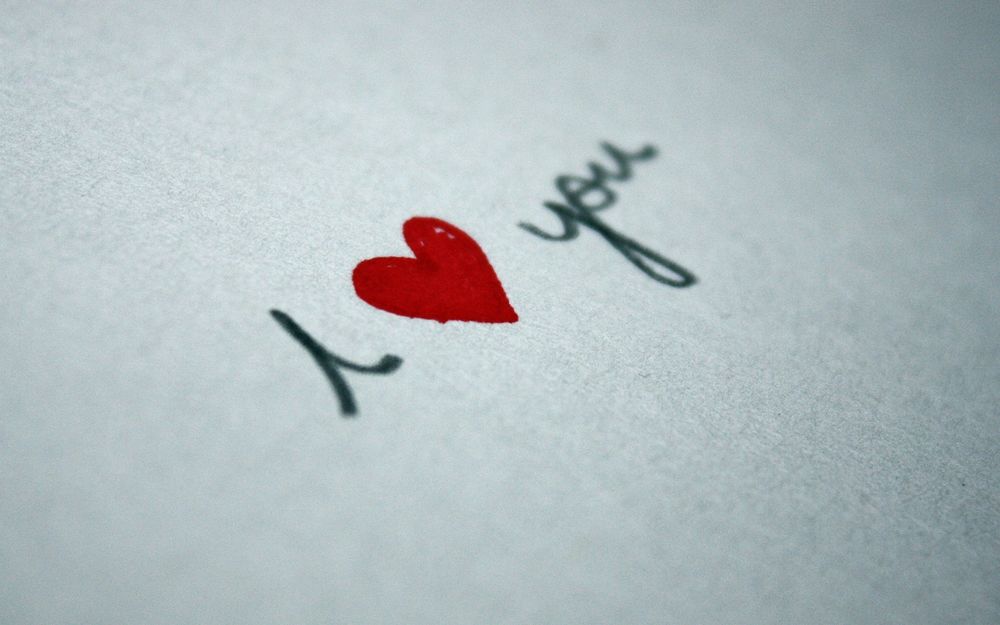 Обои для рабочего стола I love you
